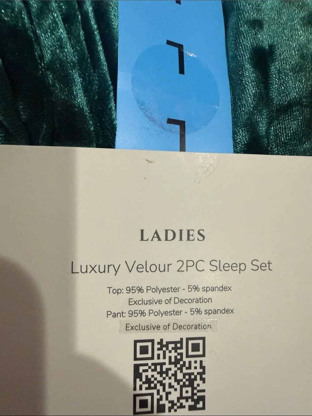 Lord & Taylor Velvet 2-Piece Pajama Set - Deep Green